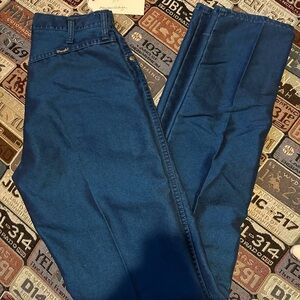 Rare metallic Wrangler bareback jeans